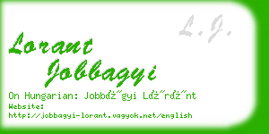 lorant jobbagyi business card